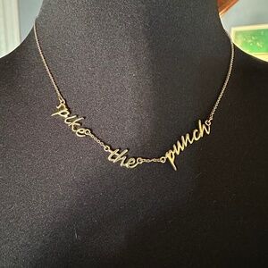 Necklace Package! Spike the Punch Necklace + Gold CZ Drop Necklace